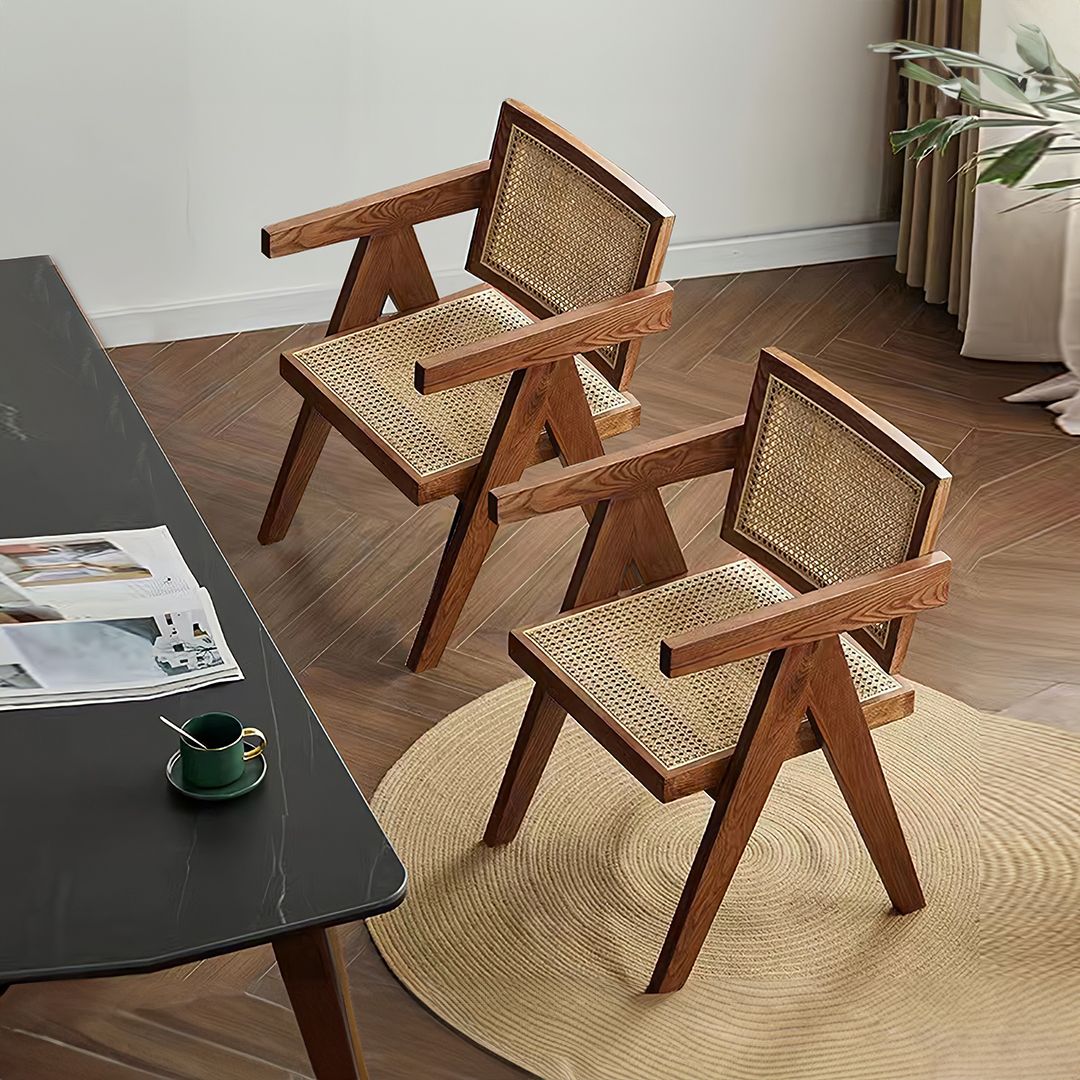 Rattan Chair With Rustic Design product thumbnail 13