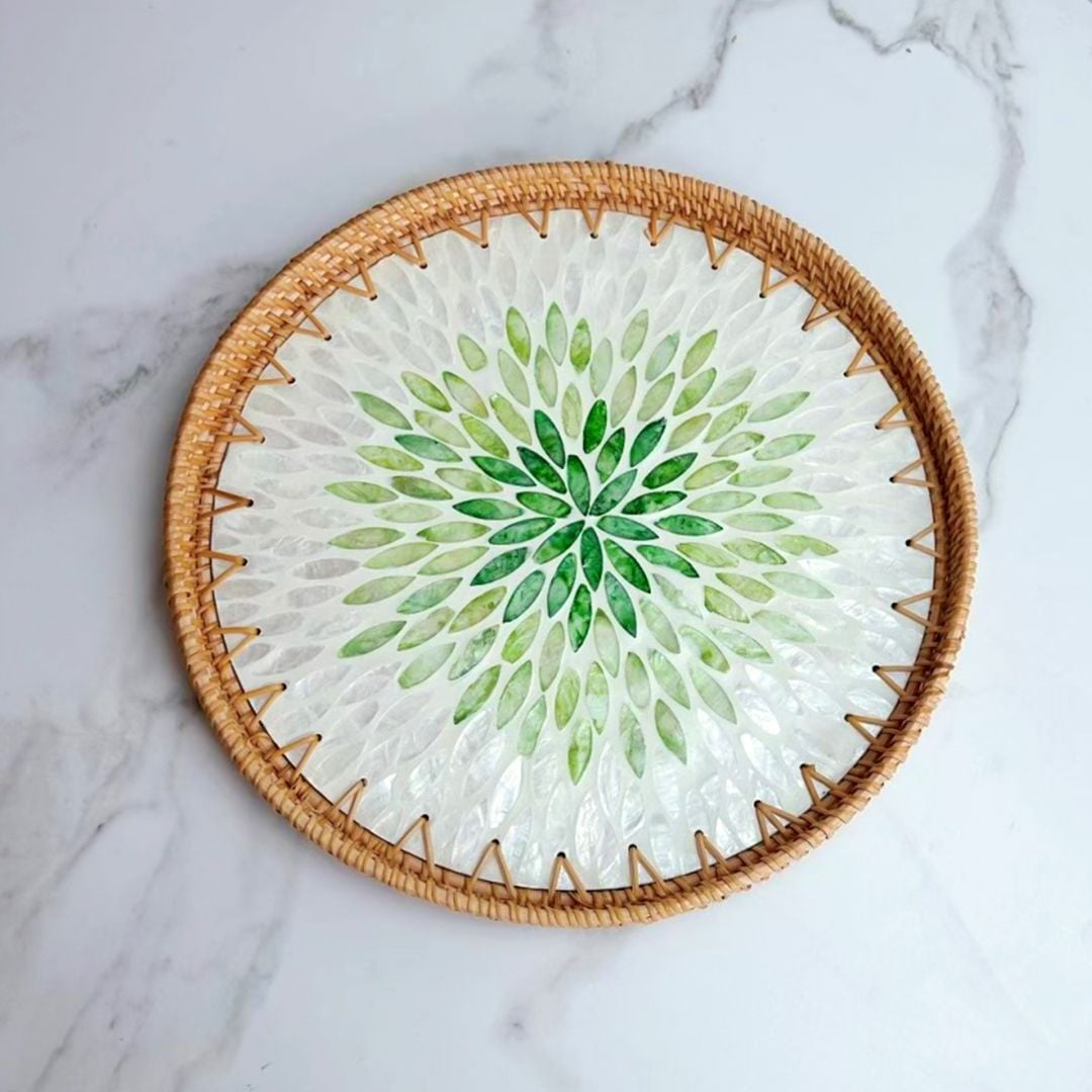 صواني دائرية من الخيزران - 8