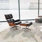 كرسي جلد للمكتب مع مسند للأقدام	 - 7