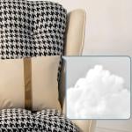 كرسي هزاز جلد فاخر مع مسند قدم - 7