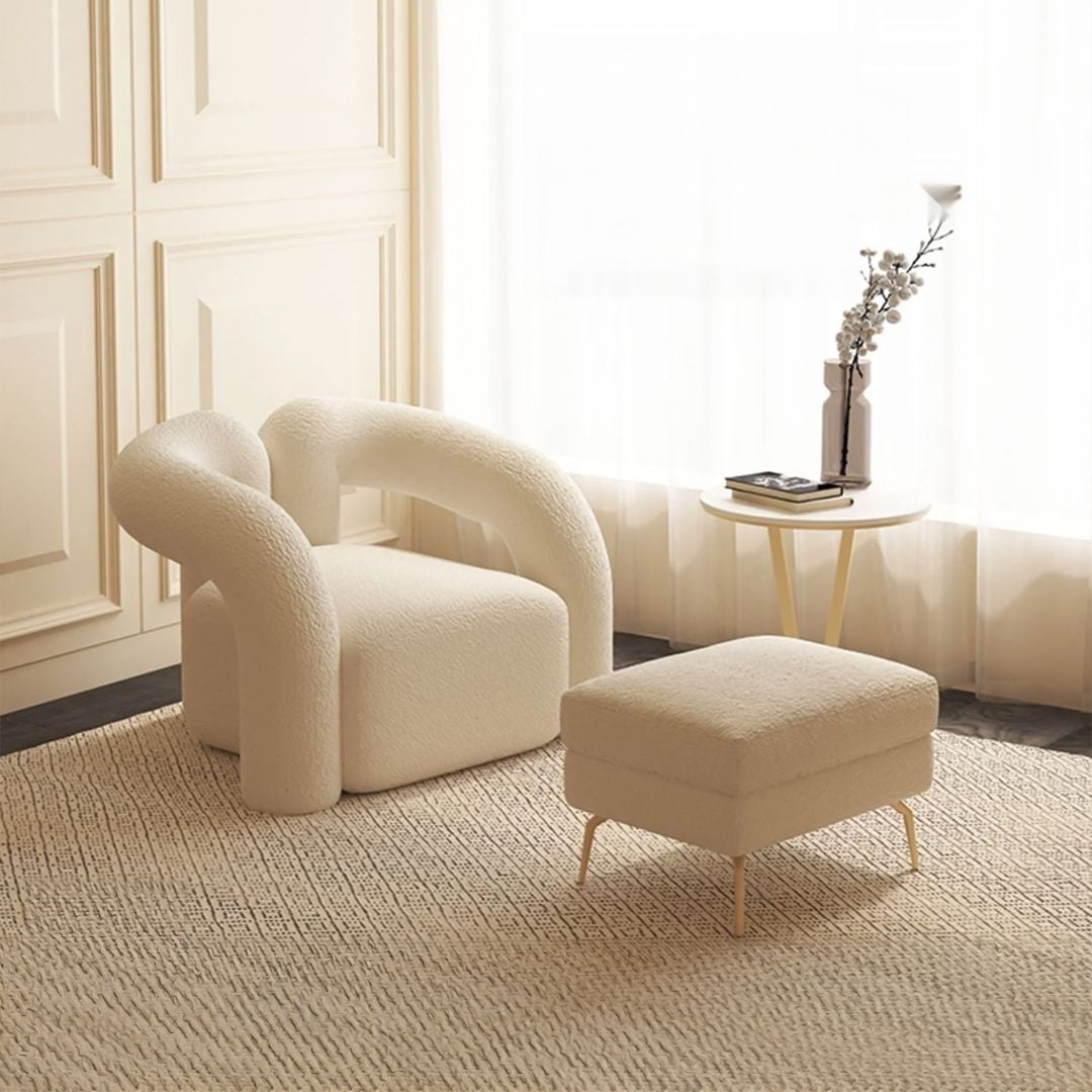 Velvet Chair with Footrest product thumbnail 13
