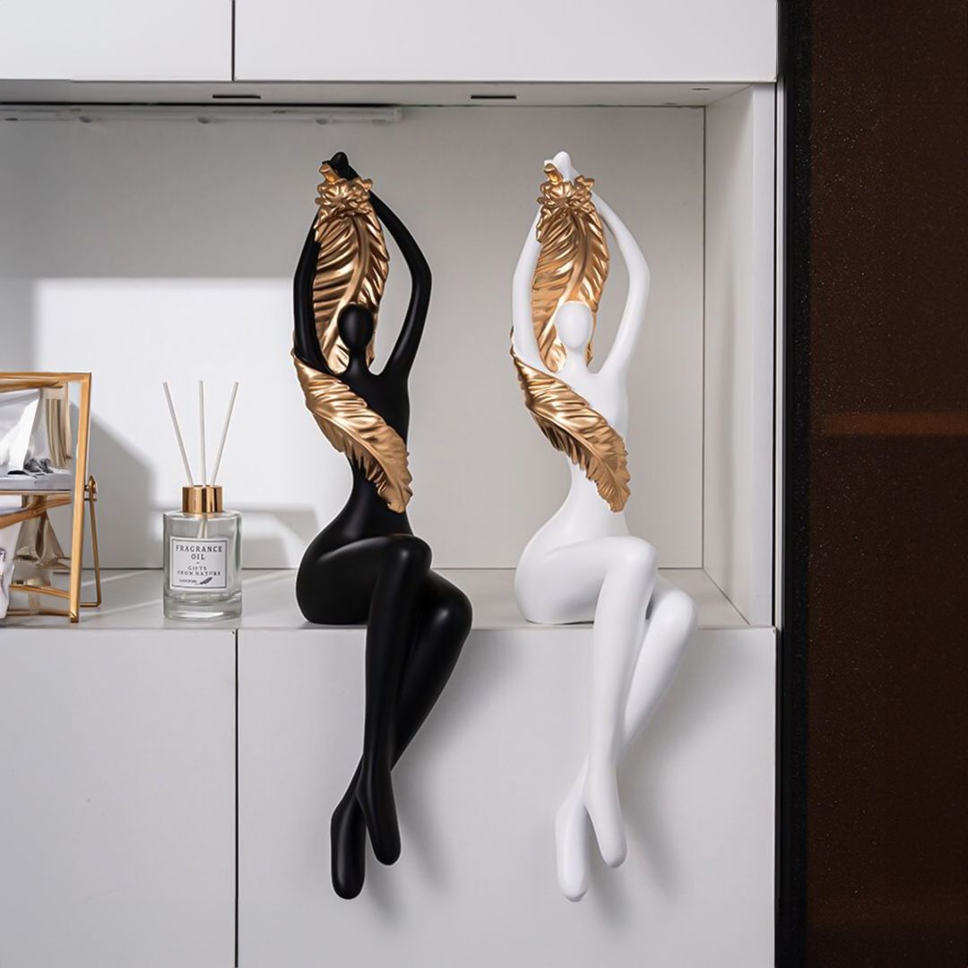 Abstract Dancing Figurines With Feather product thumbnail 5