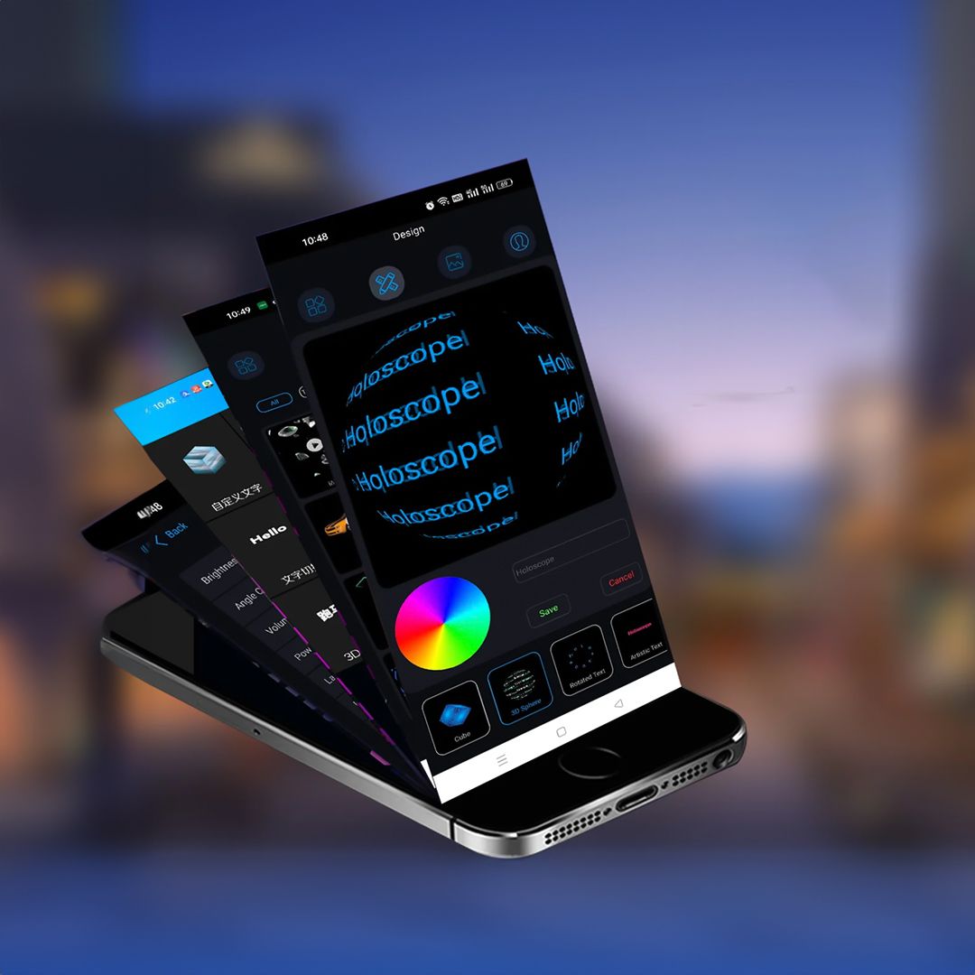 جهاز عرض هولوجرام 52 سم مع ستاند - 16