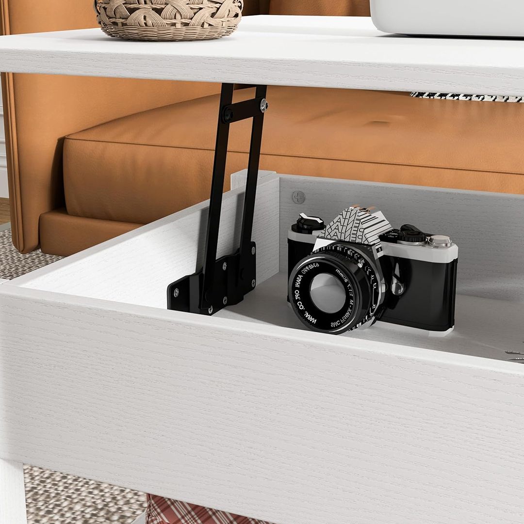 طاولة وسط خشبية بسطح متحرك - 13