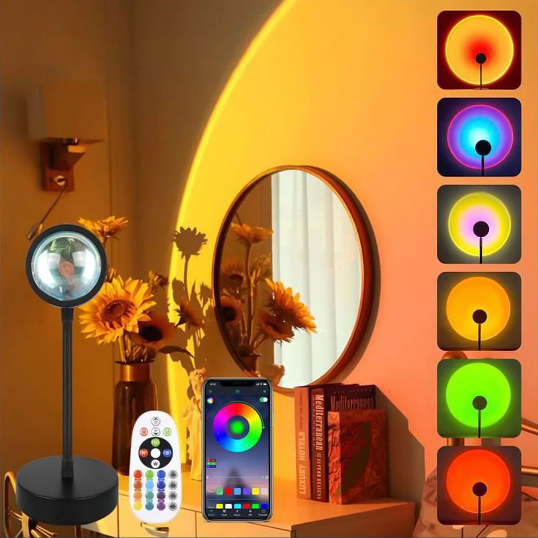 Smart Bluetooth Sunset Projection Lamp - 12