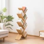 رفوف خيزران أرضية للكتب - 1