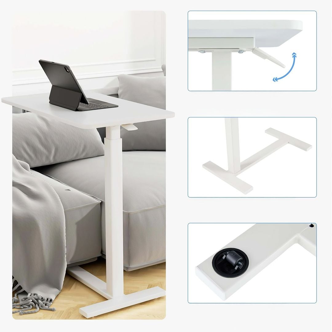 طاولة كمبيوتر جانبية متحركة - 10