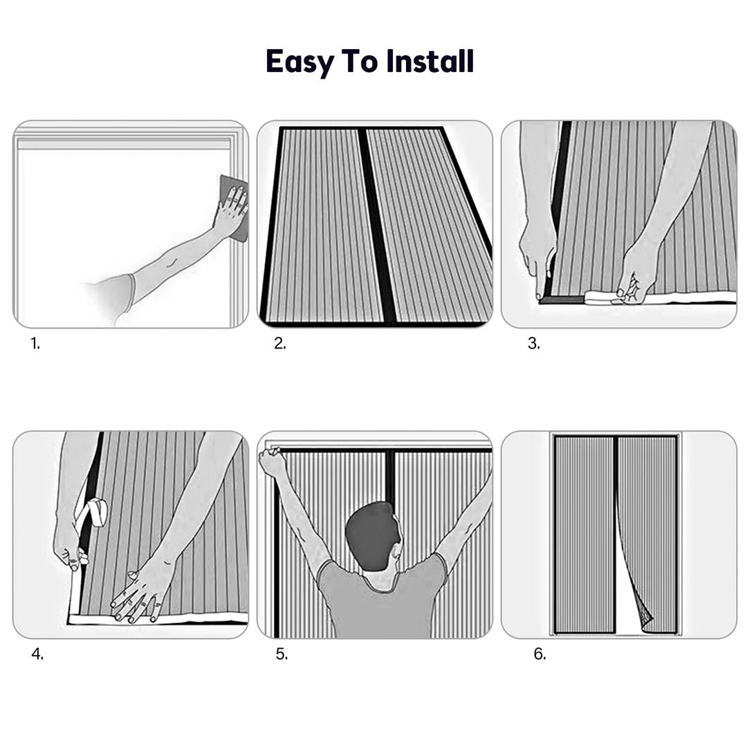 ستارة باب مغناطيسية لطرد الحشرات - 9