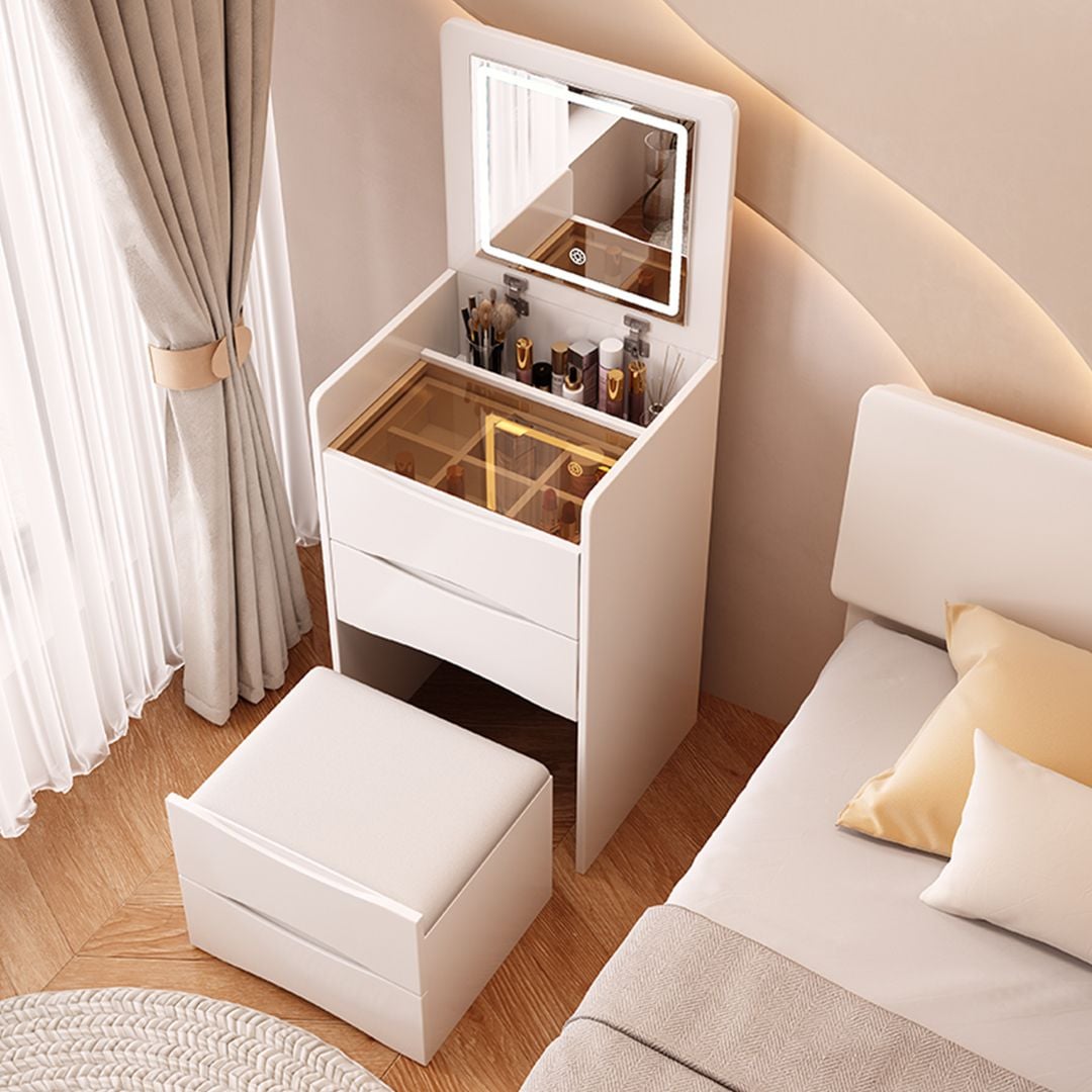 Vanity table with lighted mirror product thumbnail 3