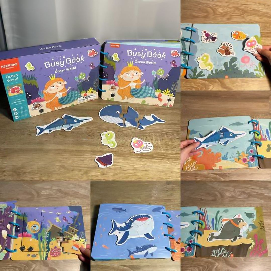 كتاب ملصقات الكائنات البحرية التعليمي - 8