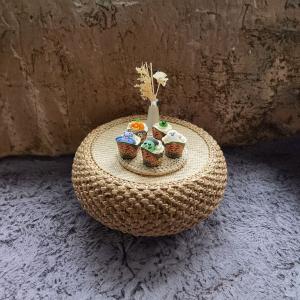 طاولة شاي يابانية مصنوعة يدويا - 4