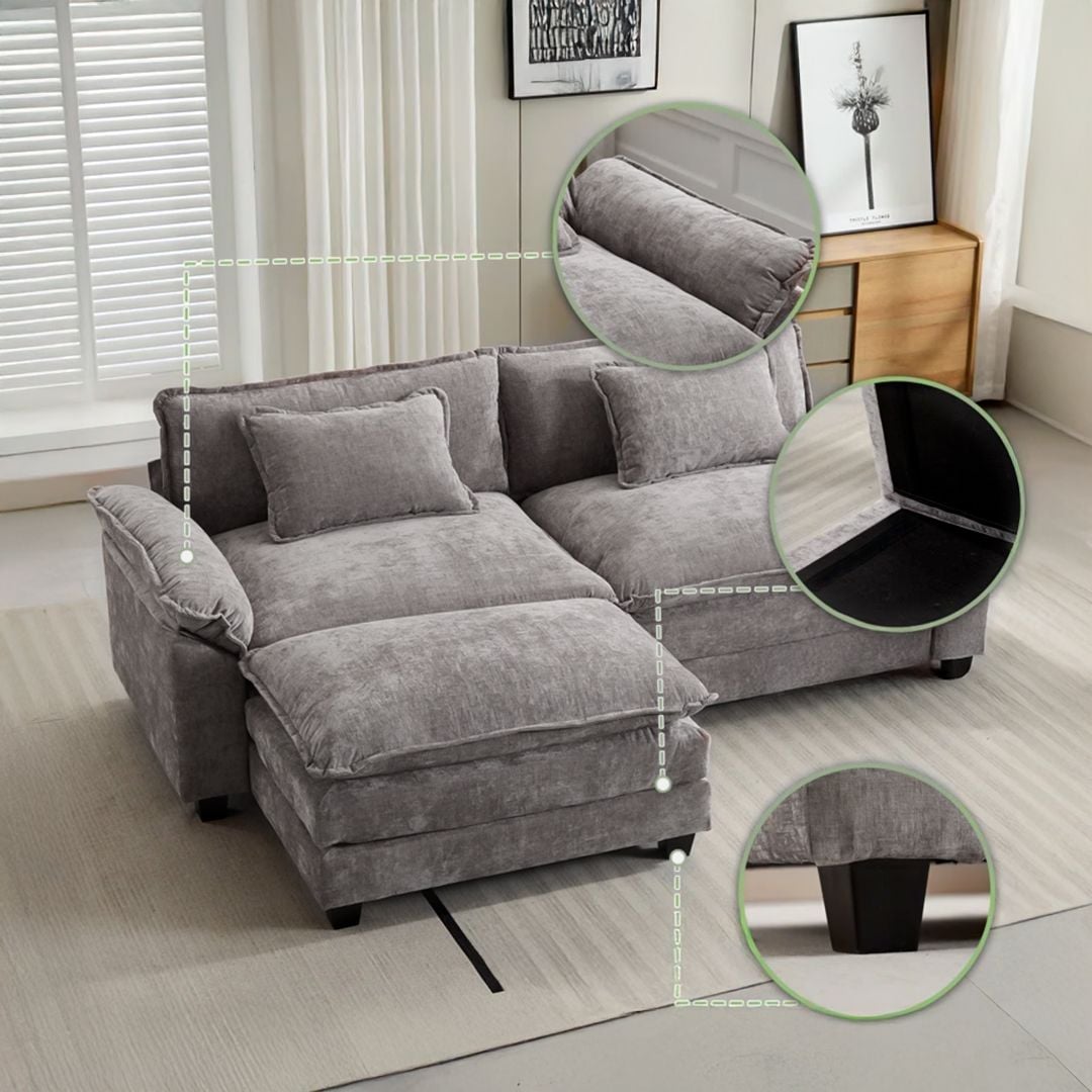 Double Sofa with Footrest product thumbnail 9