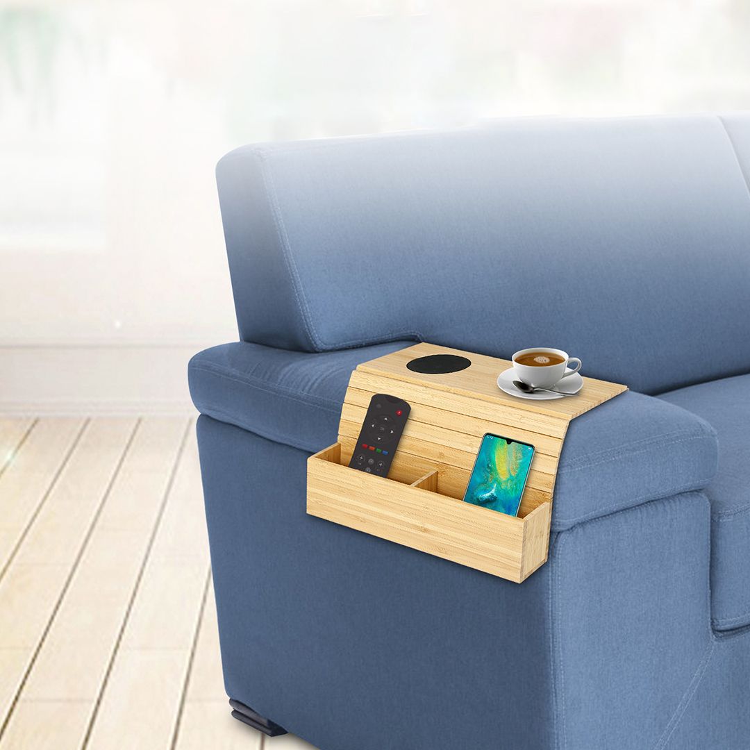 Wooden Folding Portable Sofa Tray product thumbnail 5