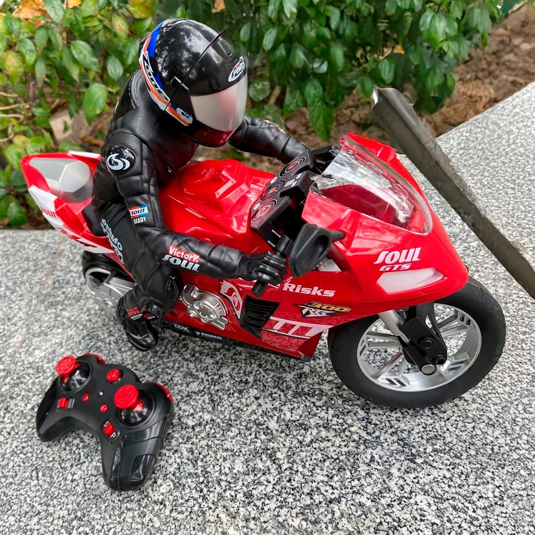 لعبة دراجة نارية مع جهاز تحكم عن بعد - 4