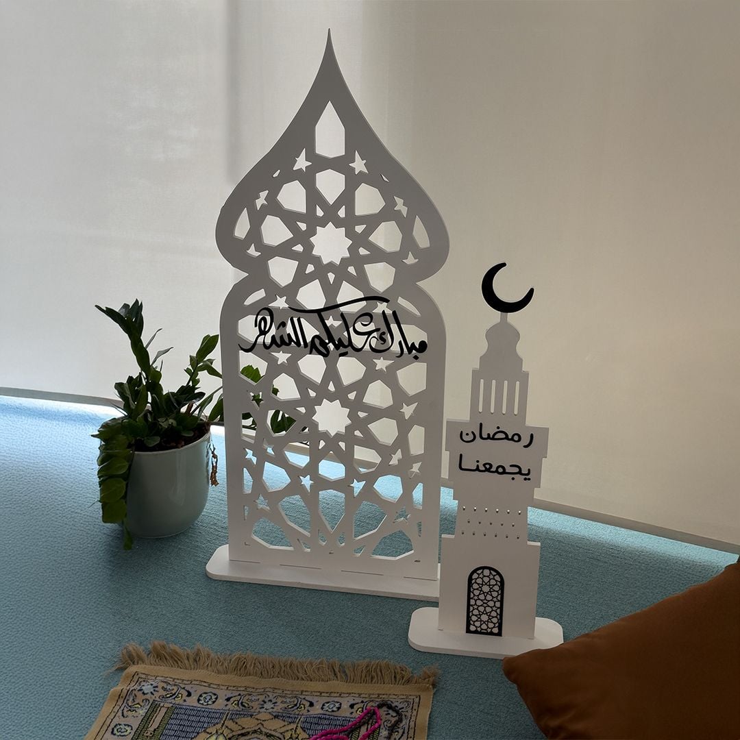 ستاند بزخرفة إسلامية مع مأذنة من روح - 14