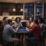 Foldable Card Game Table for Home & Gatherings - 9