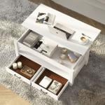 طاولة وسط خشبية بسطح متحرك - 20