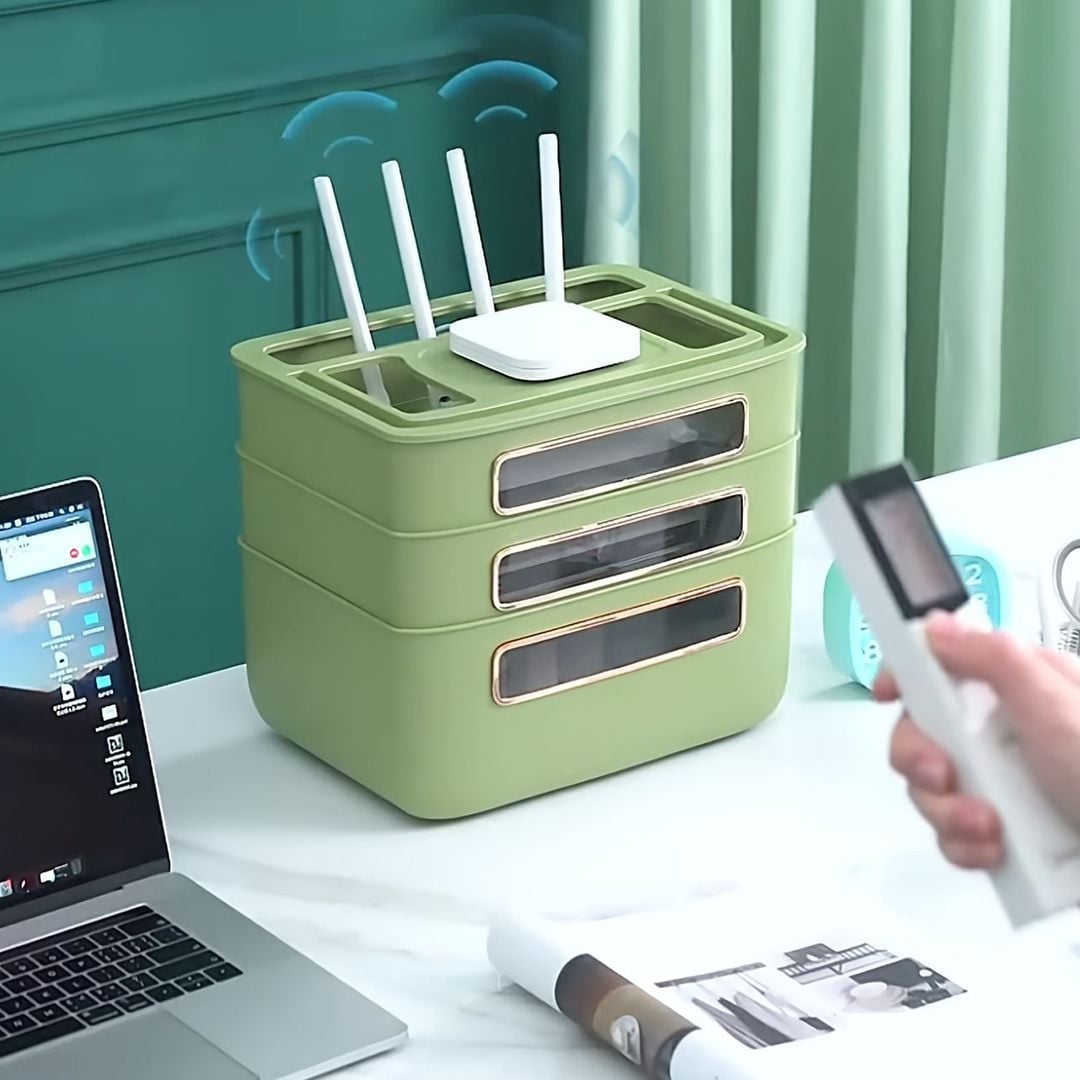 صندوق تنظيم الكيبلات والراوتر - 6