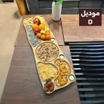 لوح تقديم خشبي فاخر للتسالي والضيافة من روح - 5