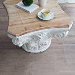 طاولة وسط بقاعدة انتيك حجرية - 5