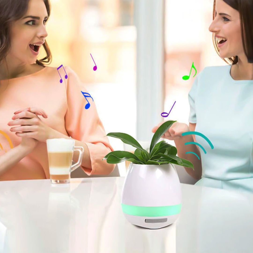 Flower Pot Bluetooth Speaker With Plant product thumbnail 2