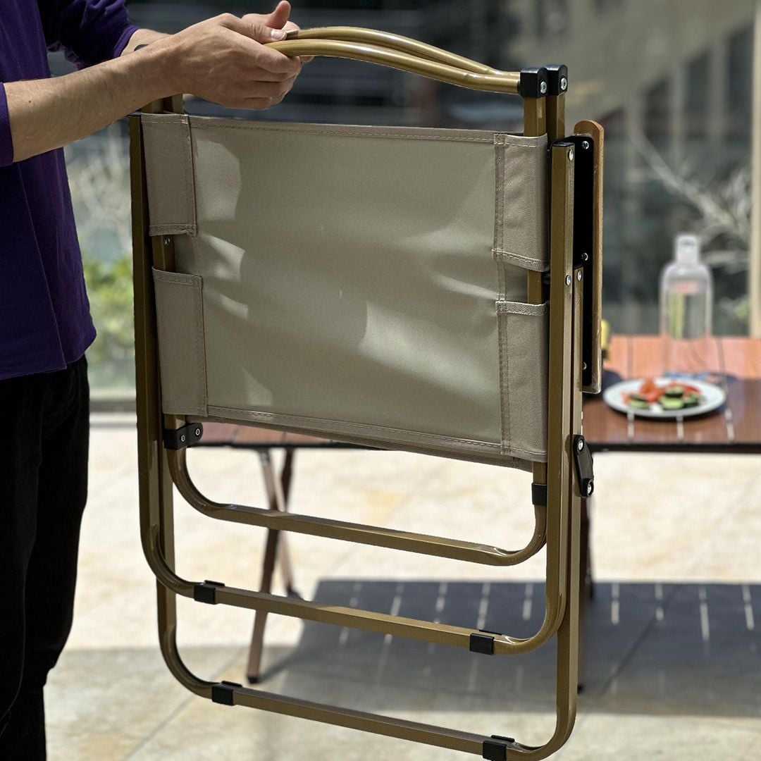 Wooden Picnic Table with 4 Folding Chairs product thumbnail 7