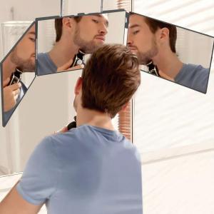 مرآة ثلاثية الجوانب قابلة للطي والتعليق - 4