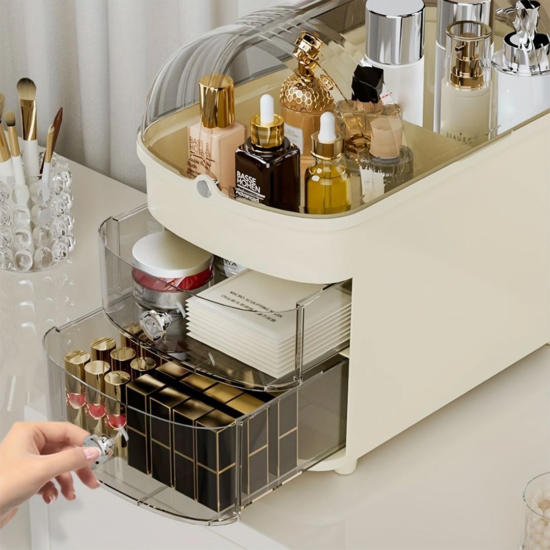 حافظة مكياج أنيقة مع غطاء شفاف - 7