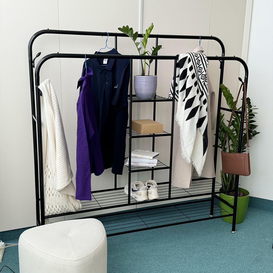Clothes Stand With Shelves and Hanger product thumbnail 13
