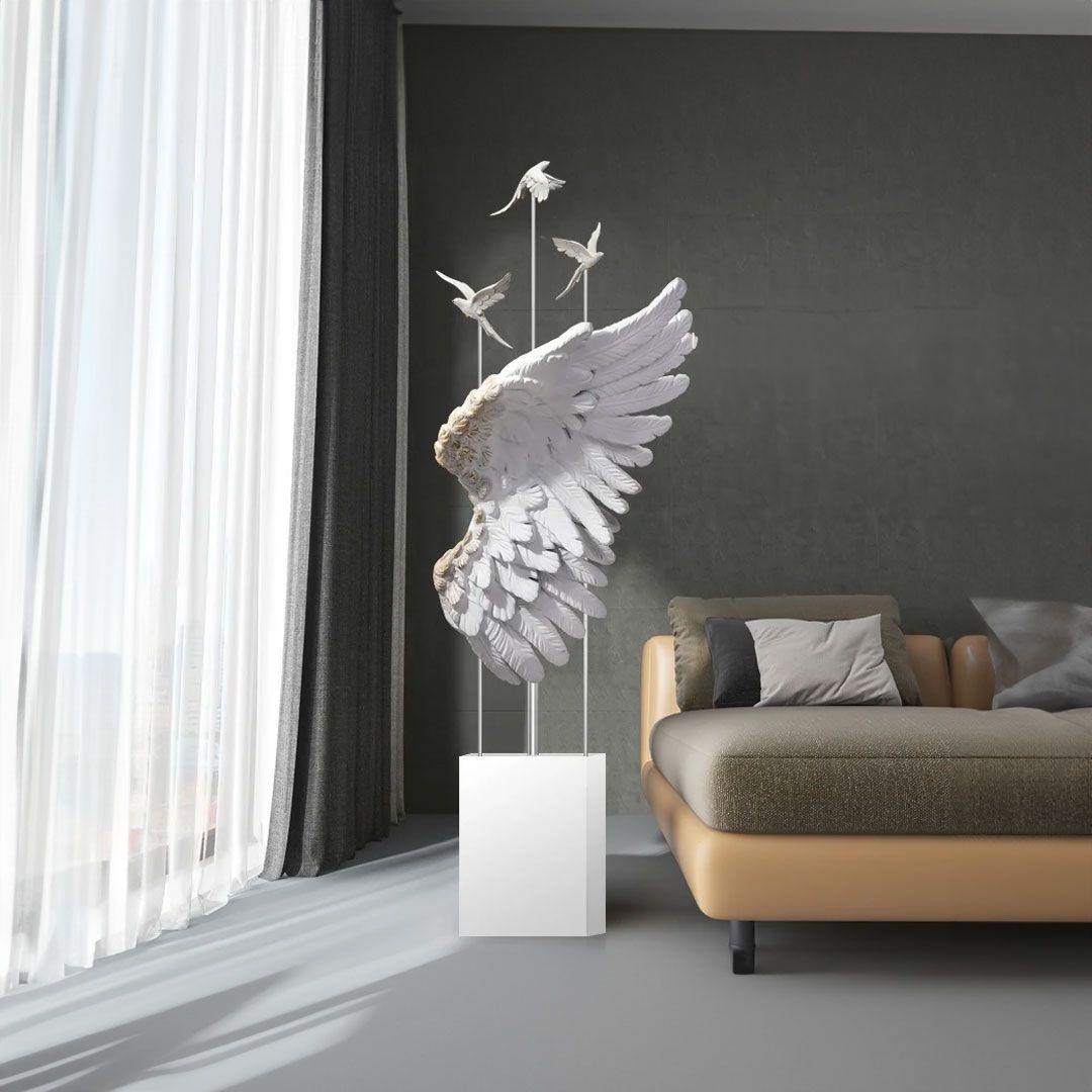  تمثال ديكور آنجل وينغز مع بلوتوث  - 15