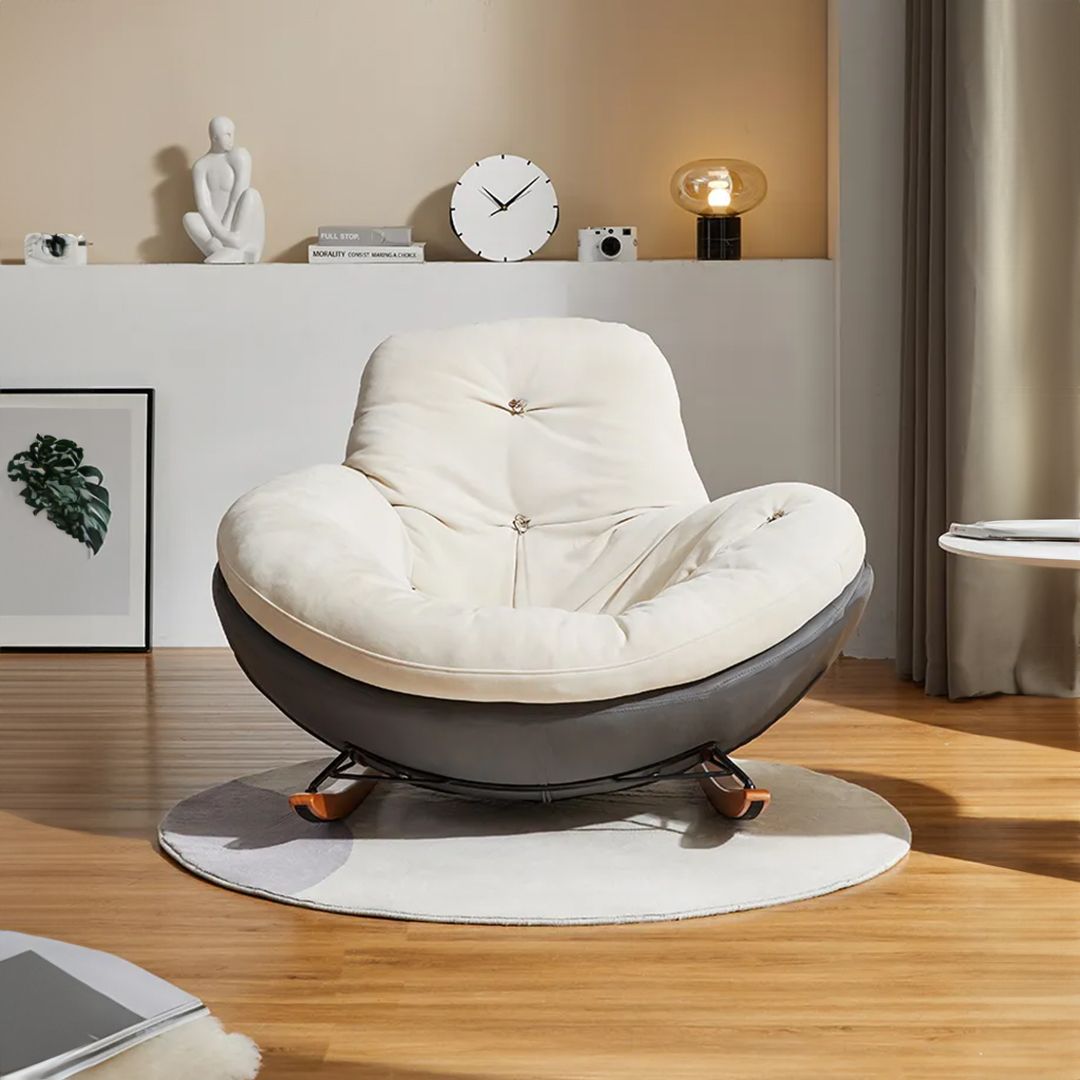 كرسي هزاز للاسترخاء مع مسند للقدمين - 5