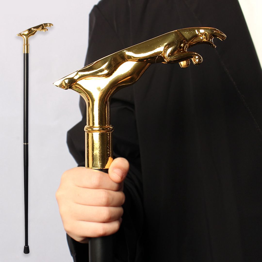 Leopard Handle Walking Stick - 1