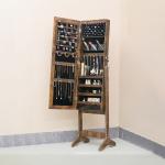 خزانة مجوهرات أرضية بمرآة مع إضاءة داخلية - 3