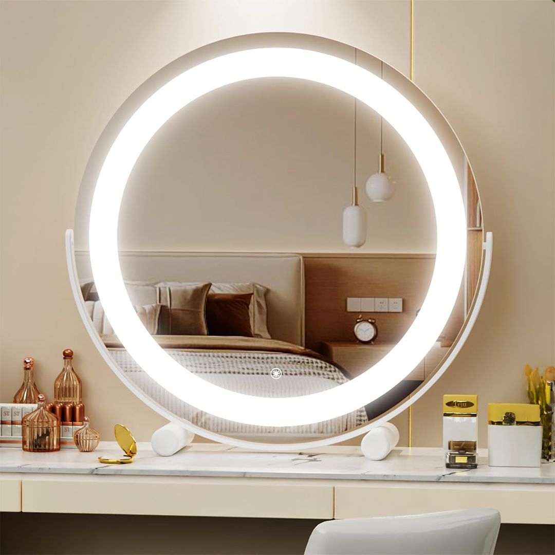 مرآة مكياج دائرية مضيئة - 5