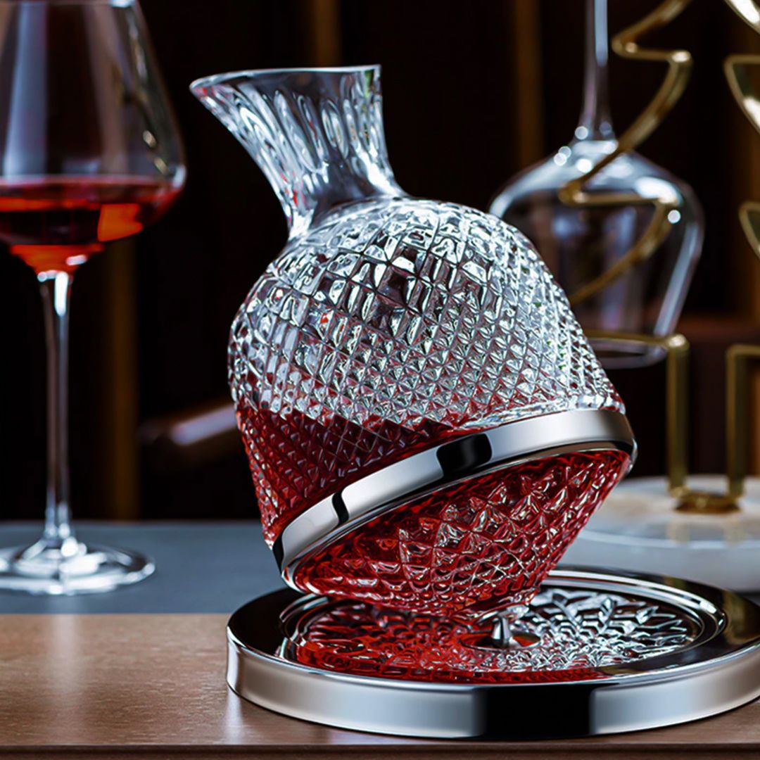 Crystal Glass Rotating Decanter product thumbnail 12