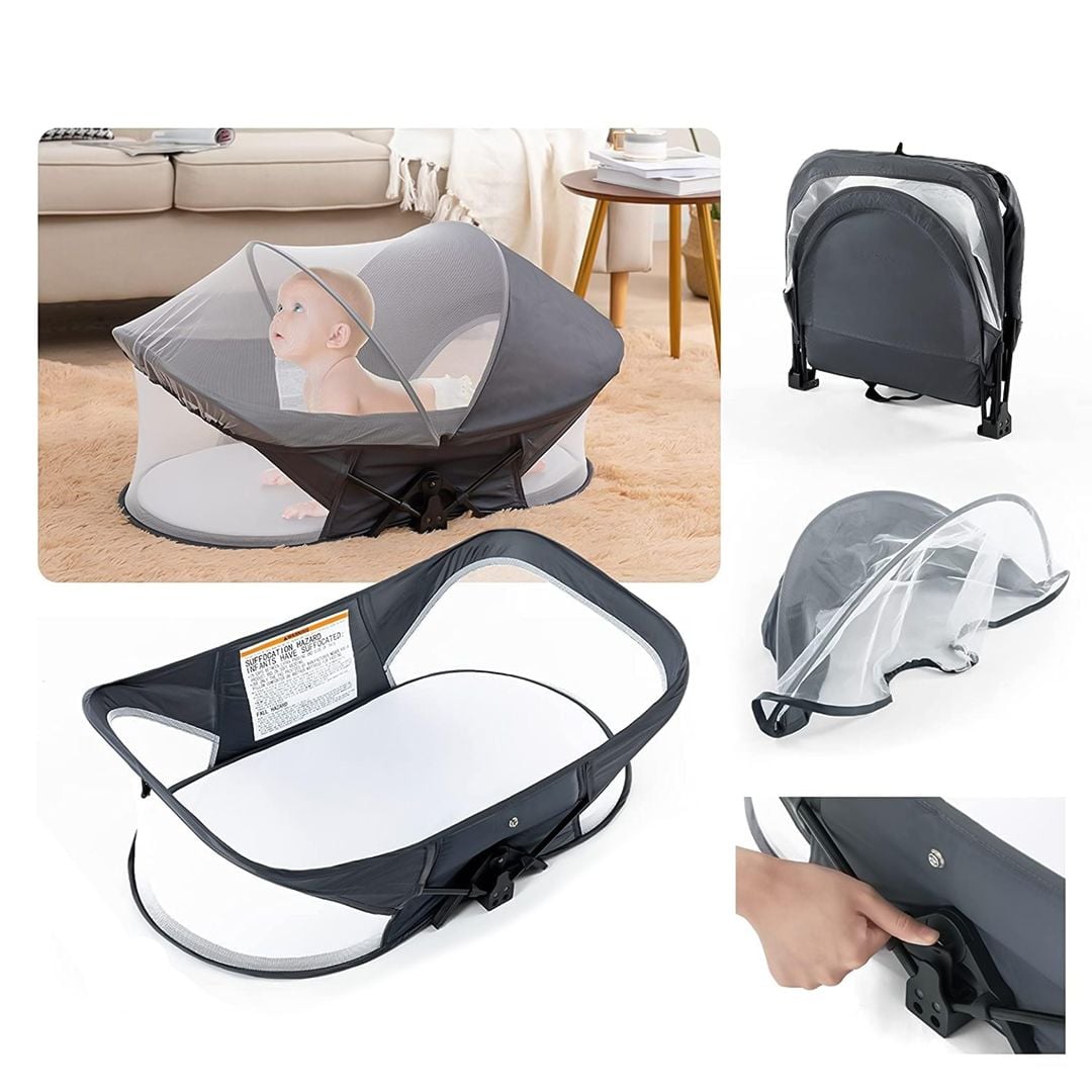 Portable Baby Bed with Mosquito Net product thumbnail 9