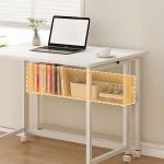 طاولة مكتب موفرة للمساحة بعجلات - 4