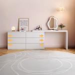 طاولة مكياج مع أدراج تخزين - 1