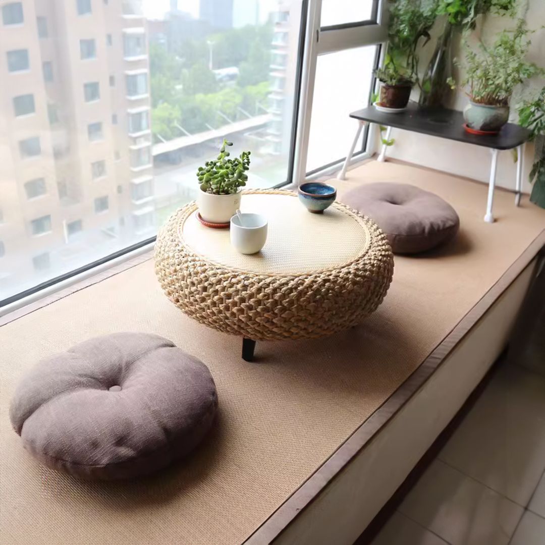 طاولة شاي يابانية مصنوعة يدويا - 10