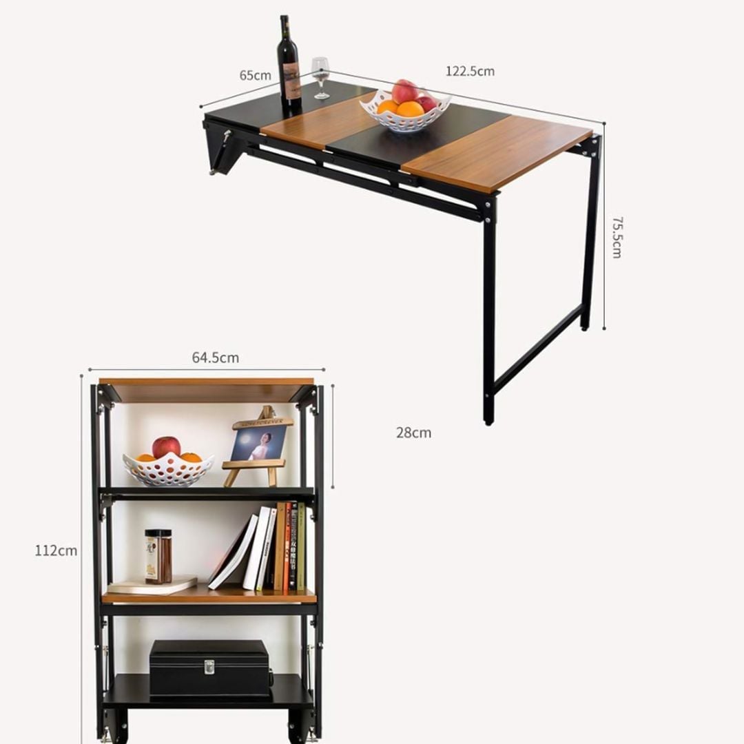 طاولة و رفوف قابلة للطي - 4