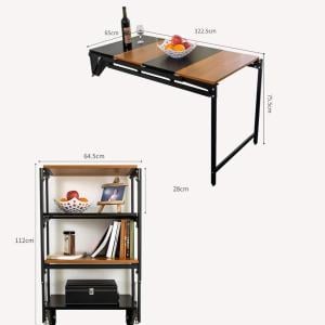 طاولة و رفوف قابلة للطي - 5