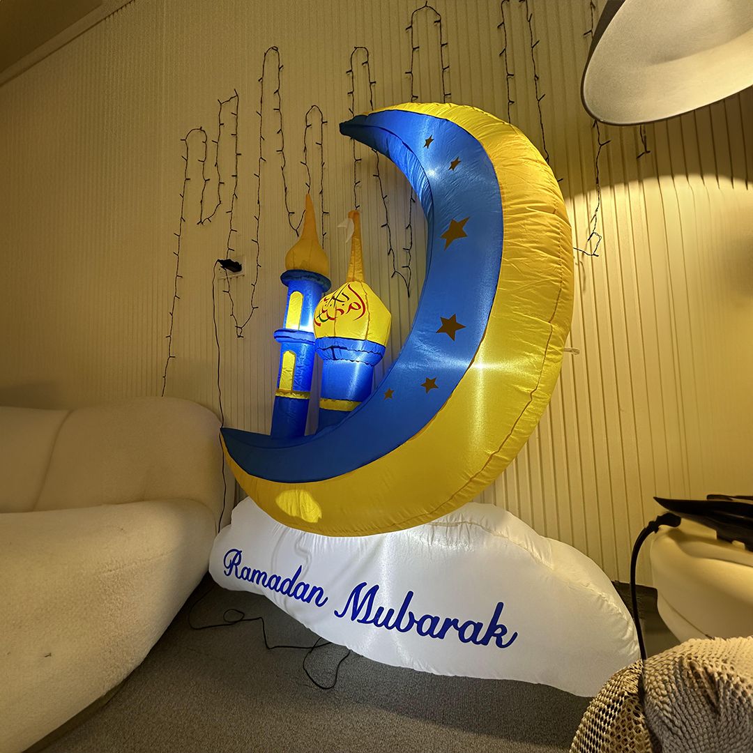 مُجسم هلال و مئذنة قابل للنفخ - 16