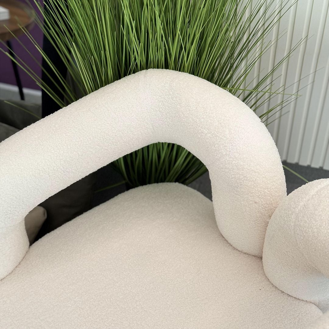 Velvet Chair with Footrest product thumbnail 8