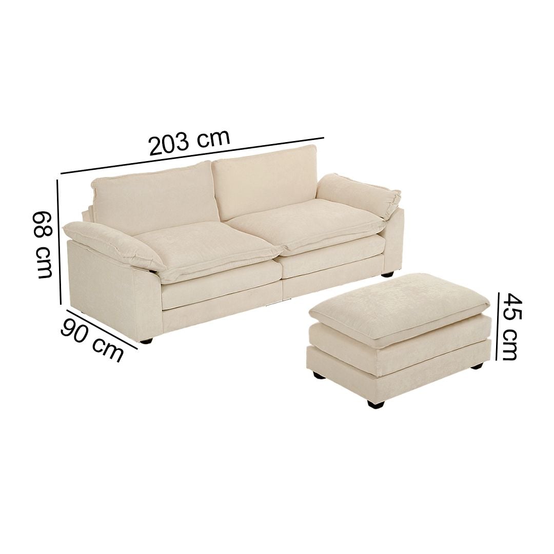 Double Sofa with Footrest product thumbnail 18