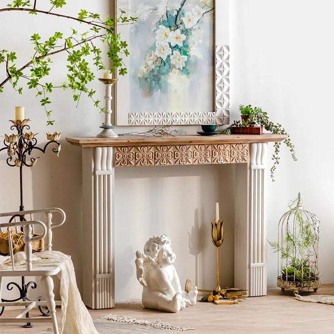 ديكور الموقد الخشبي بتصميم عصري - 9