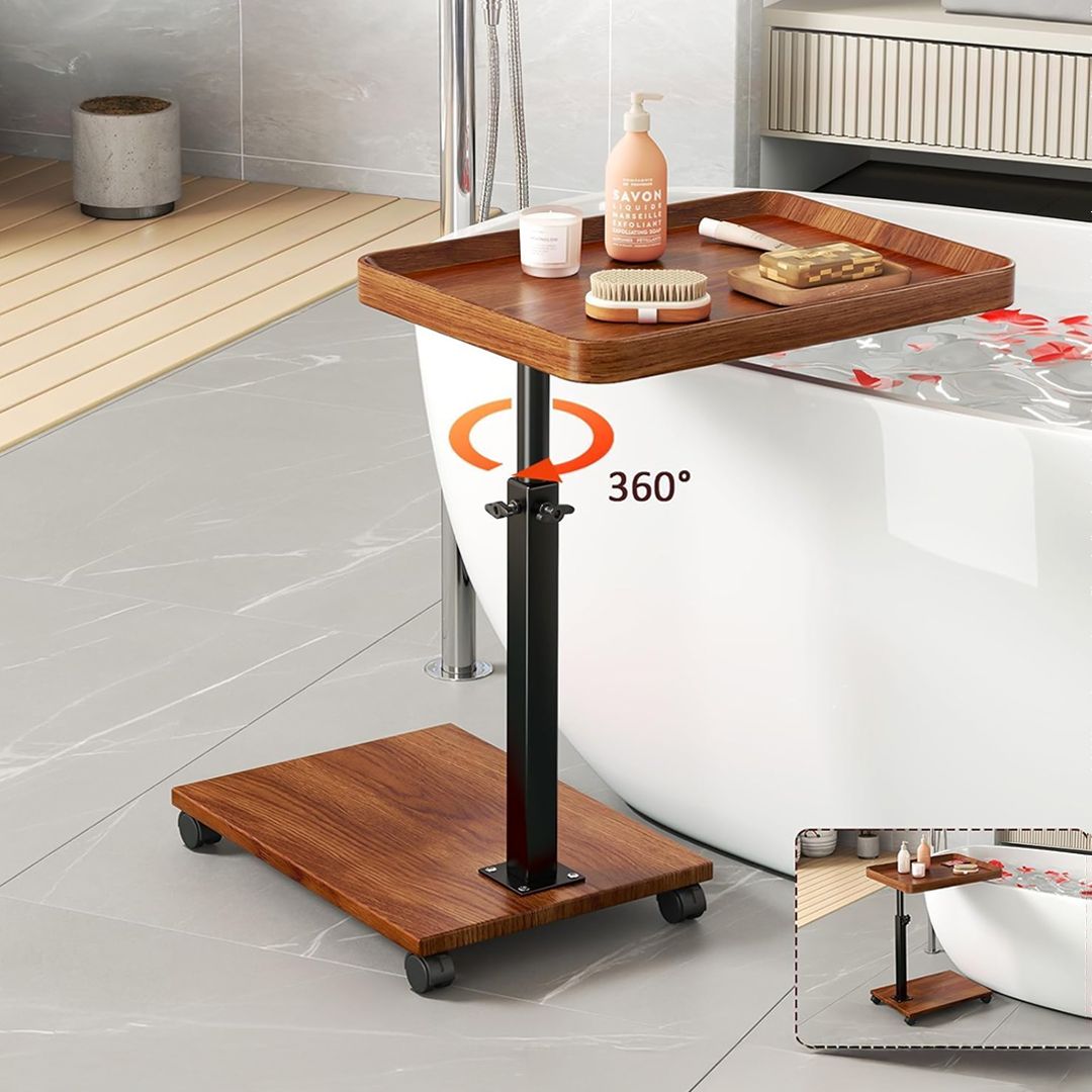 طاولة ضيافة جانبية متحركة بارتفاع مرن - 7