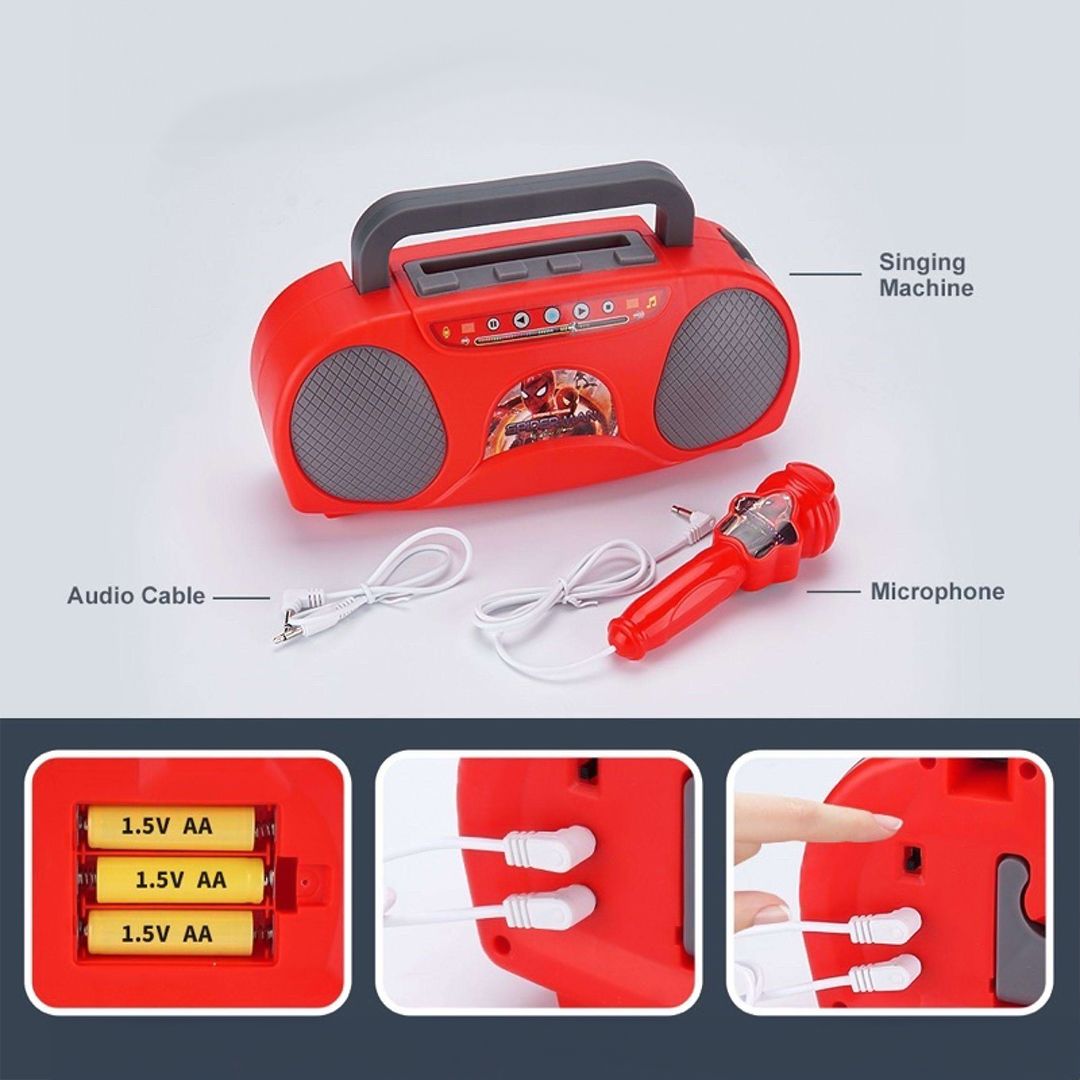 لعبة راديو و ميكروفون كاريوكي للأطفال - 5