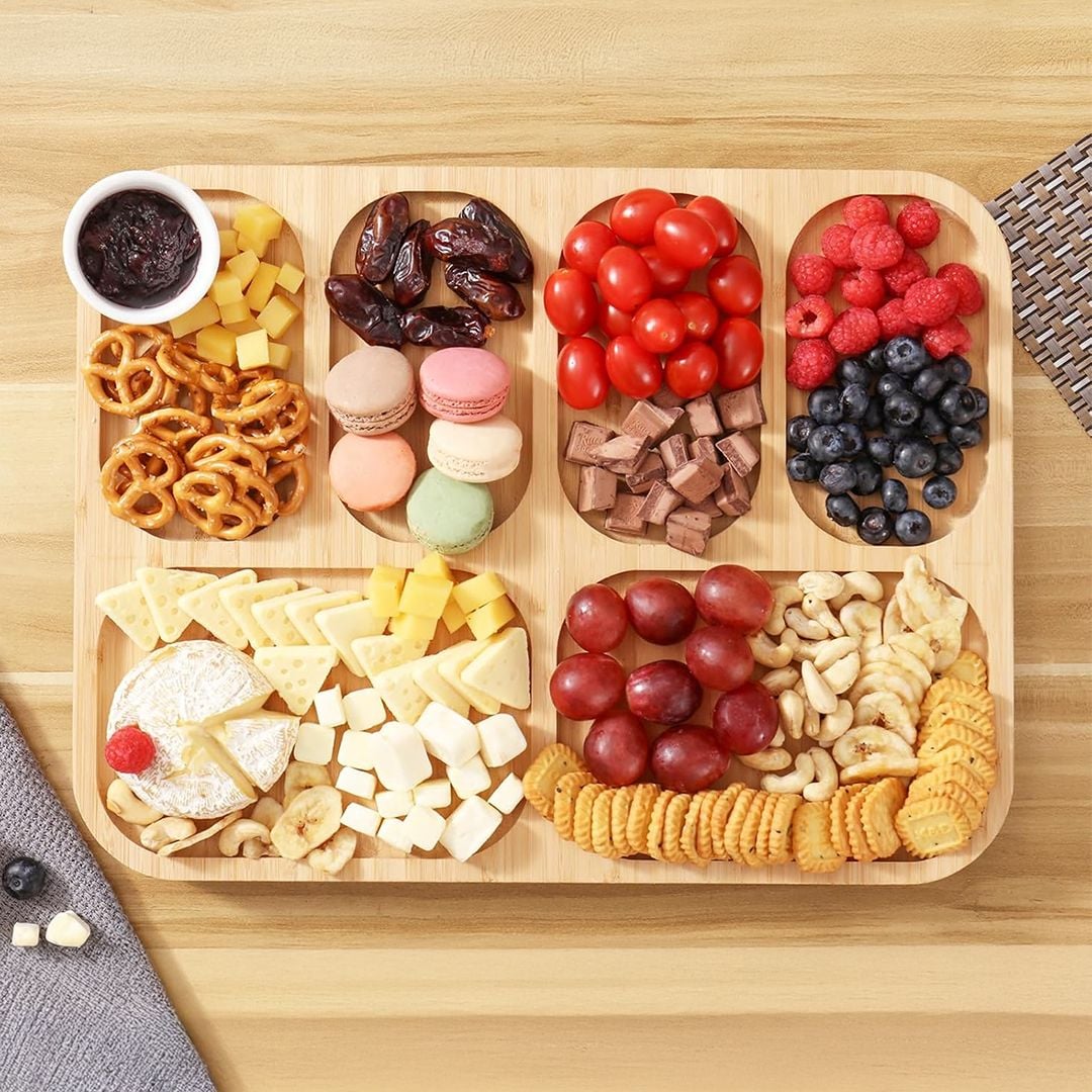 Bamboo Serving Tray with Acrylic Lid - 3