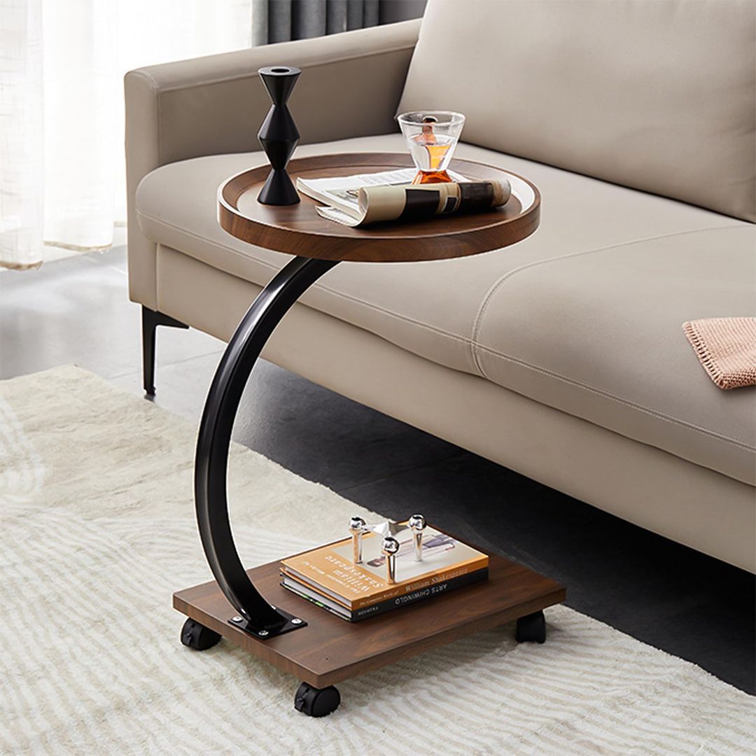 طاولة جانبية بتصميم دائري - 9