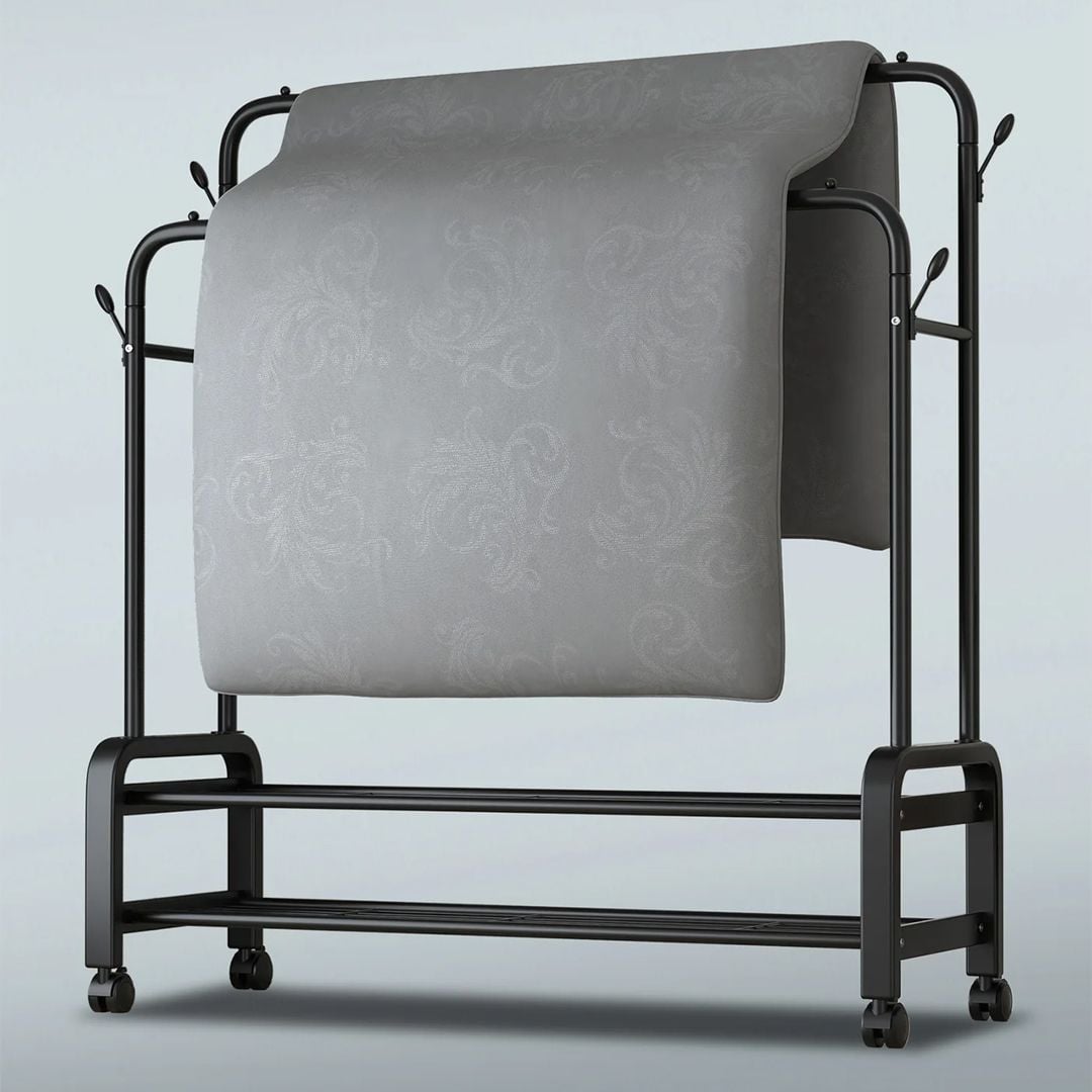 Clothes Hanging Stand with Shelves 140 CM product thumbnail 13